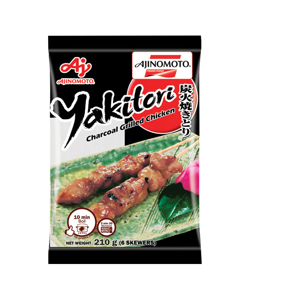 AJINOMOTO Yakitori Grilled Chicken Skewers (6pcs) 210g (Frozen)