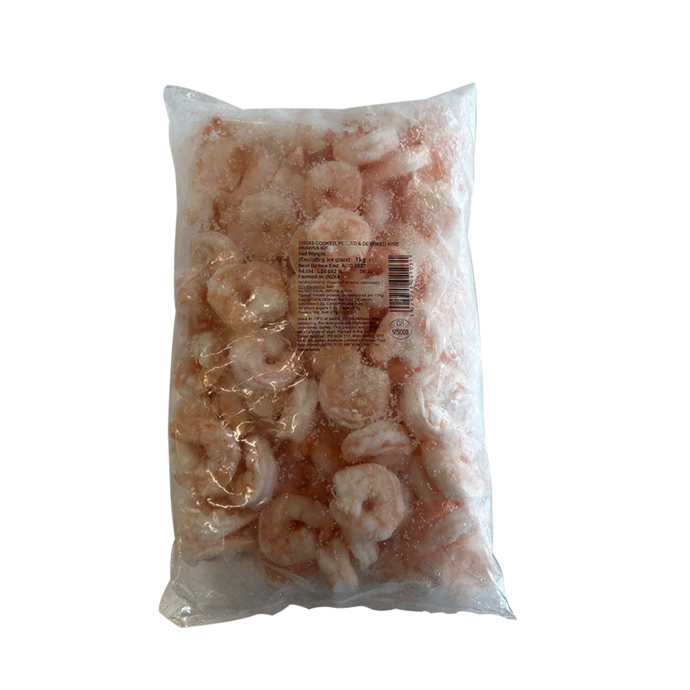 ARCTIC ROYAL Cooked & Peeled King Prawns 31/40 900gnet (Frozen)