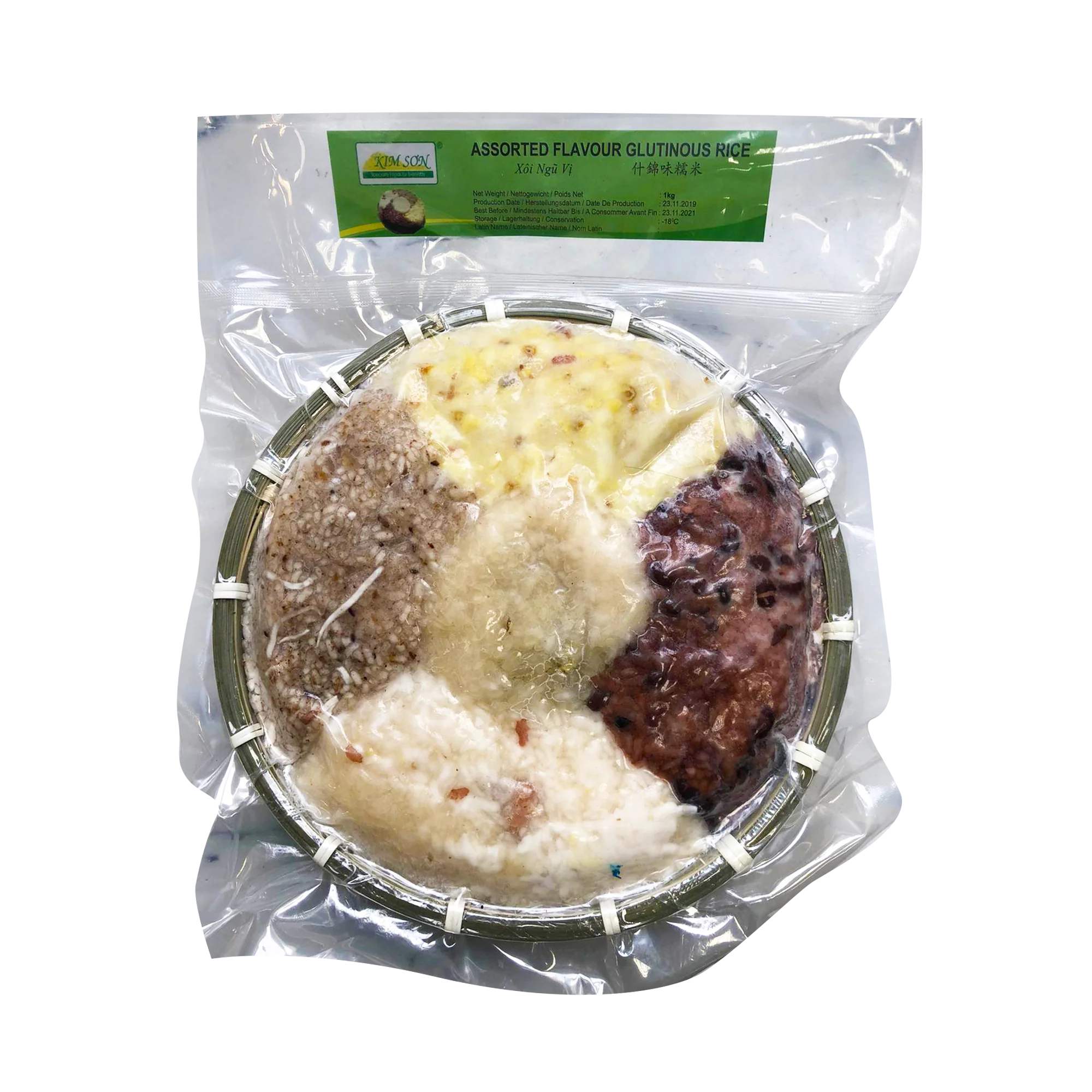 Assorted Flavour Glutinous Rice 1kg (Frozen)