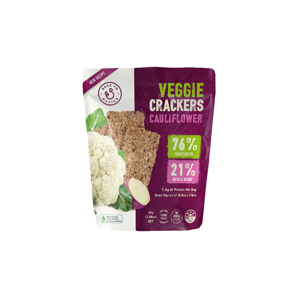 BACK TO BASICS Veggie Cracker Cauliflower Sweet Potato 45g