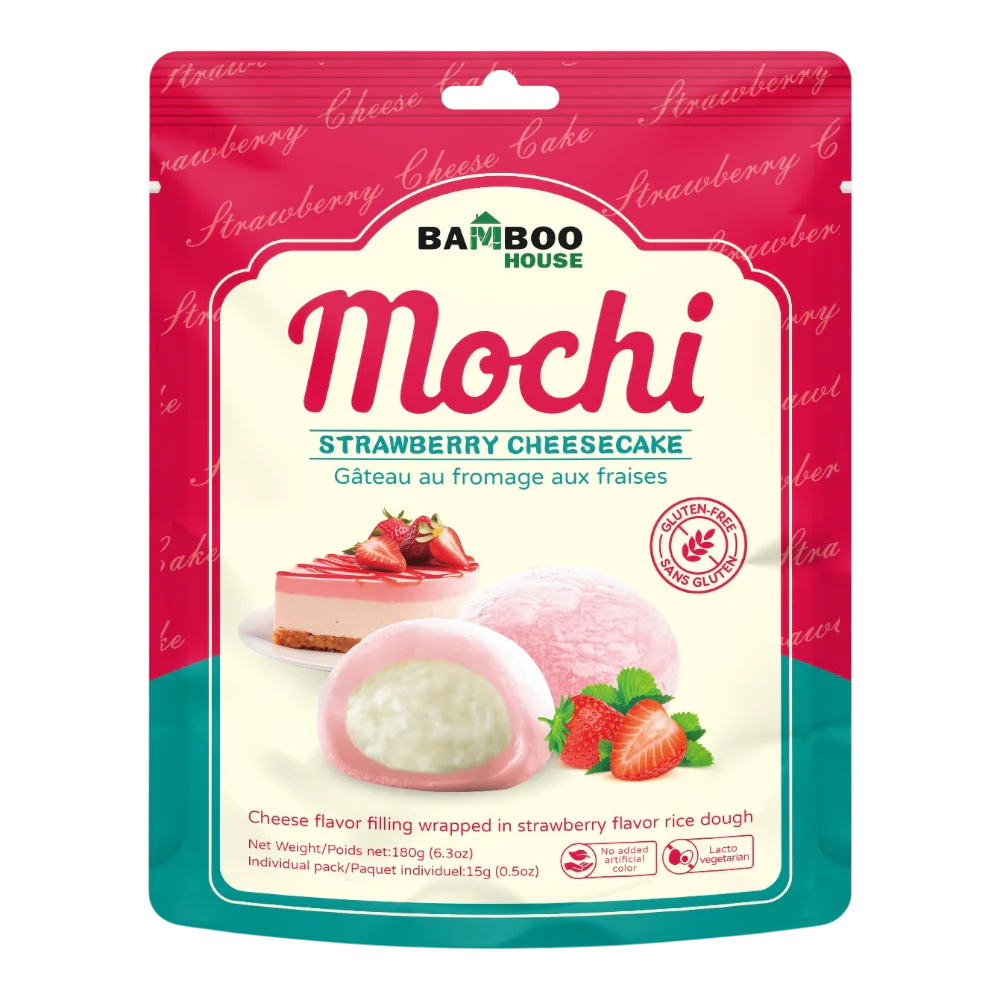 Bamboo House Strawberry Cheesecake Flavor Mochi 180g