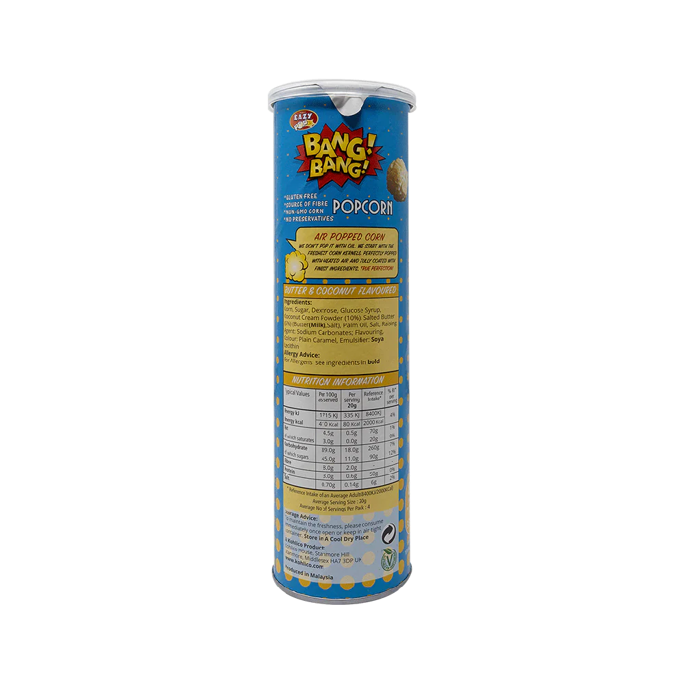 BANG BANG Ready to Eat Popcorn - Butter Coconut 85g - Image 2