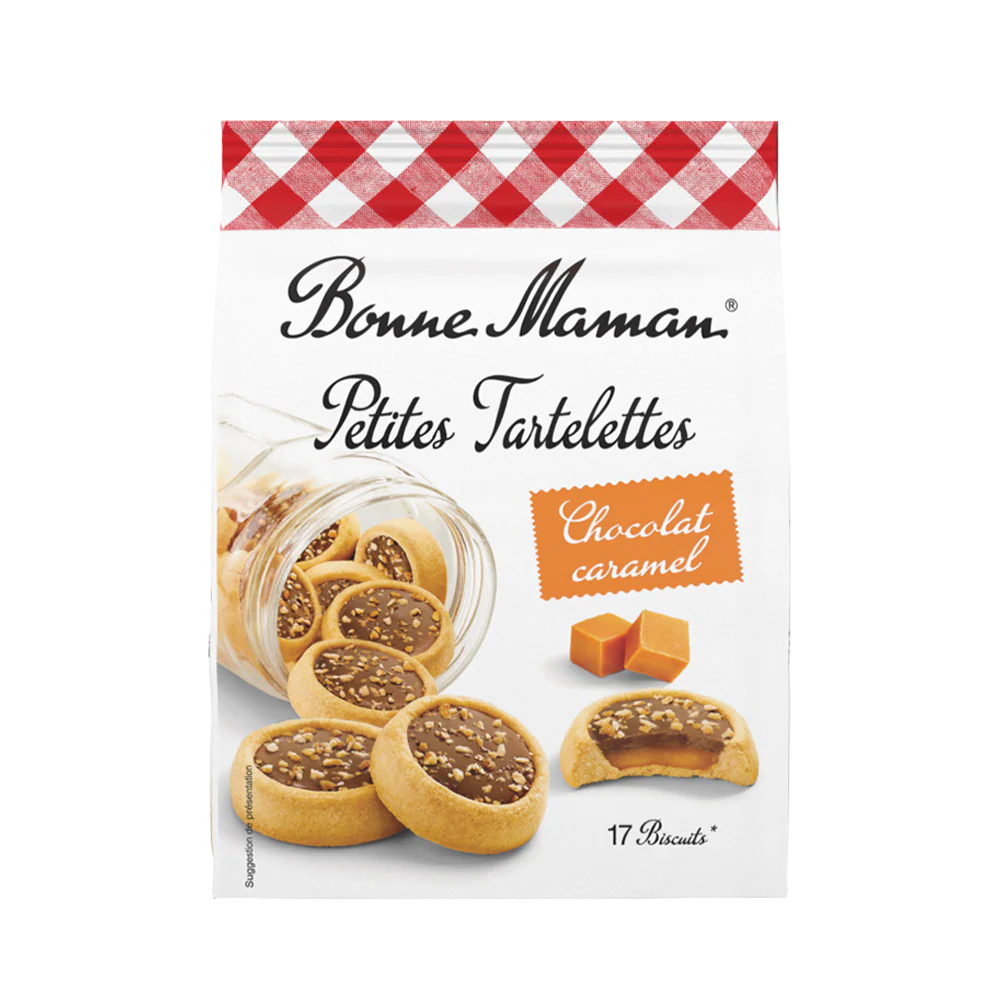 BONNE MAMAN Petit Chocolate Tartlets With Caramel Filling 250g
