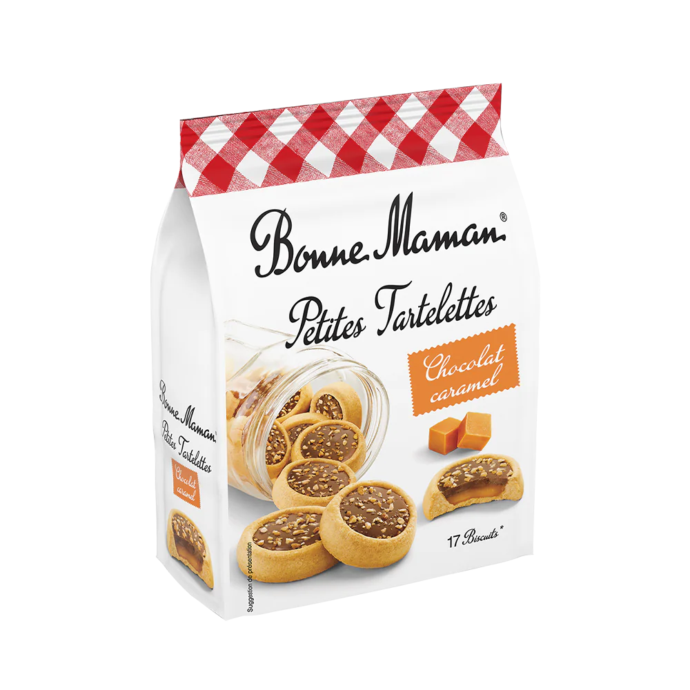 BONNE MAMAN Petit Chocolate Tartlets With Caramel Filling 250g - Image 2