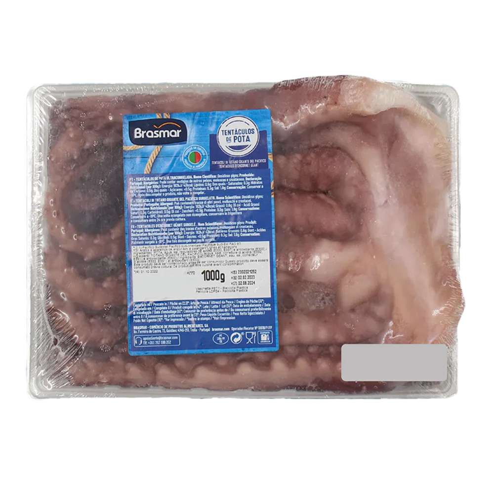 BRASMAR Giant Squid Tentacles 1kg (800g NET) (Frozen)