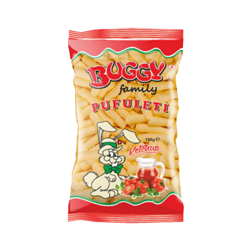 BUGGY FAMILY Ketchup Corn Flips 150g