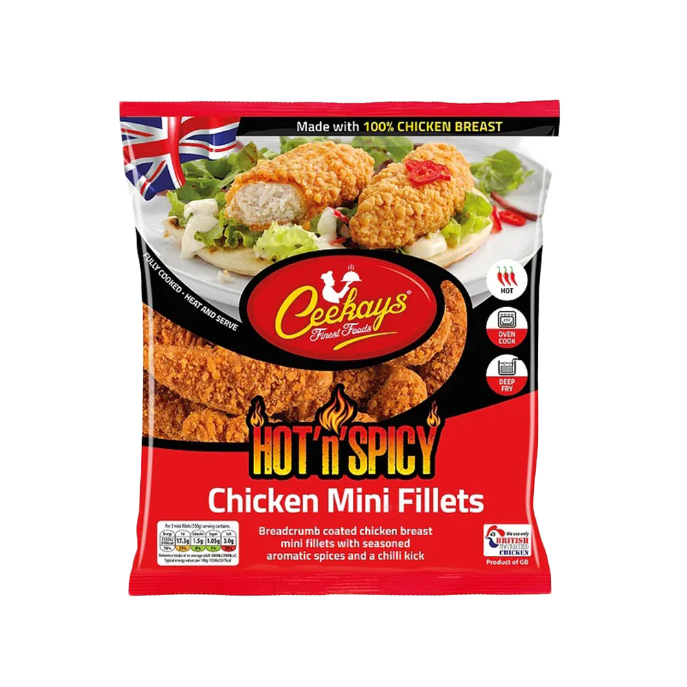 CEEKAYS Hot N Spicy Breaded Mini Fillets 500g (Frozen)