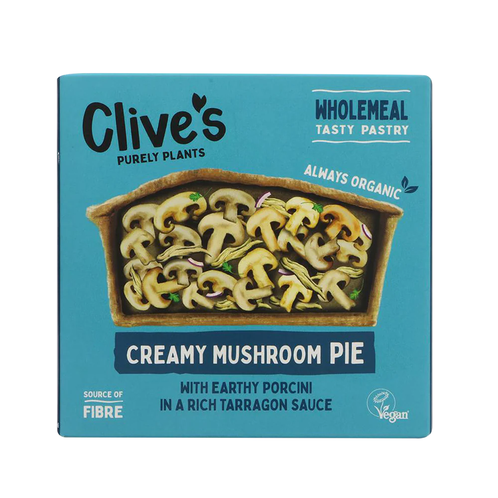 CLIVE'S Creamy Mushroom Pie 250g (Frozen)