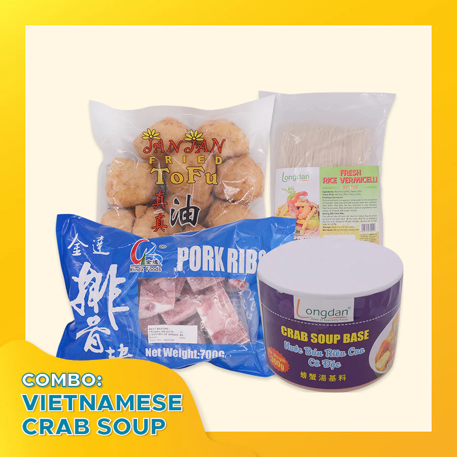 Combo Vietnamese Crab Soup - Bun Rieu (Frozen)
