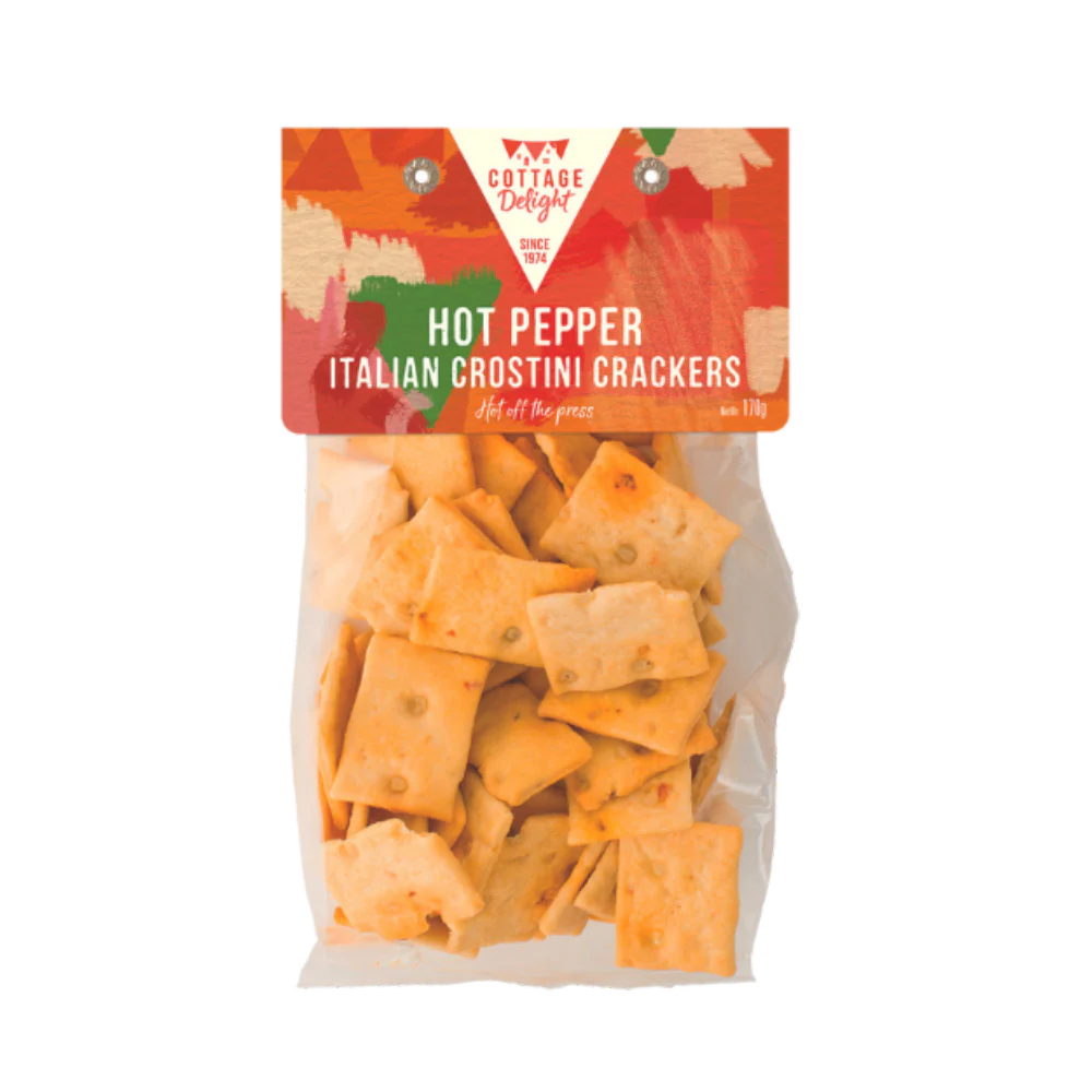 COTTAGE DELIGHT Hot Pepper Italian Crostini Crackers 170g