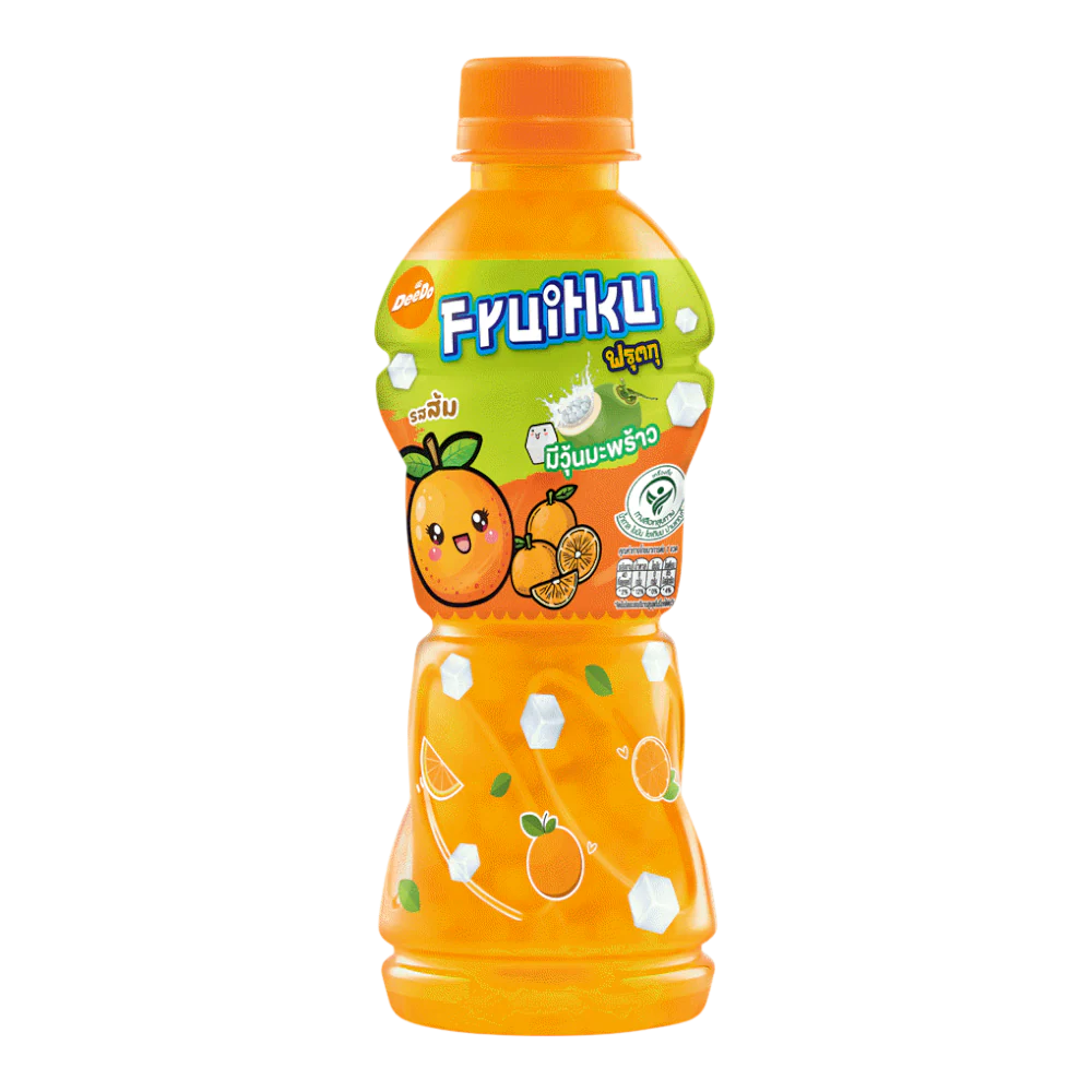 DEEDO Fruitku Orange Juice Flavor With Nata De Coco 280ml