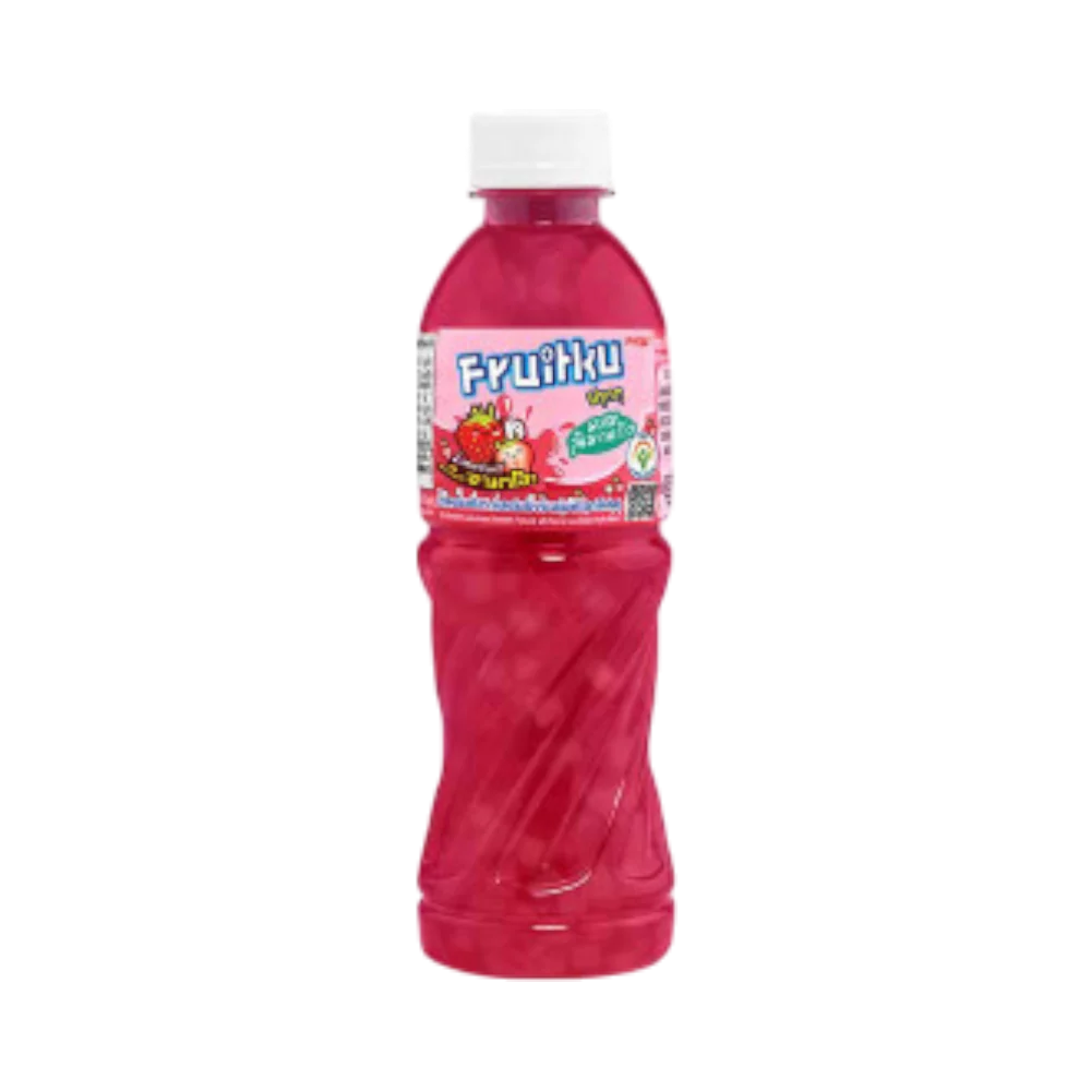 DEEDO Fruitku Strawberry Juice Flavor With Nata De Coco 350ml