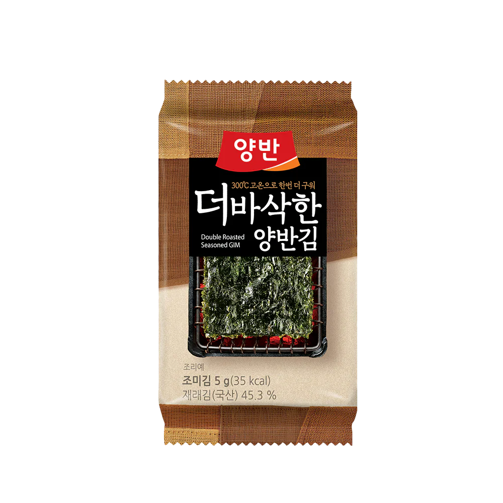 DONGWON Roasted Laver with Sesame Oil (9 packs) 40.5g (Case 12)
