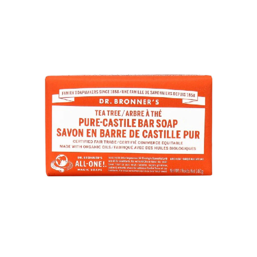 DR.BRONNER'S Tea Tree Pure-Castile Bar Soap 140g