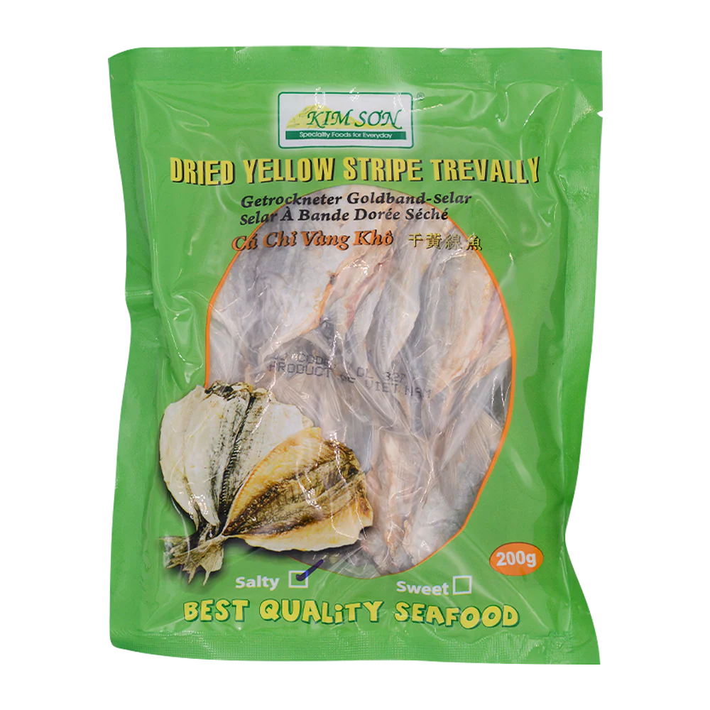 Kim Son Dried Yellow Stripe Trevally 200g