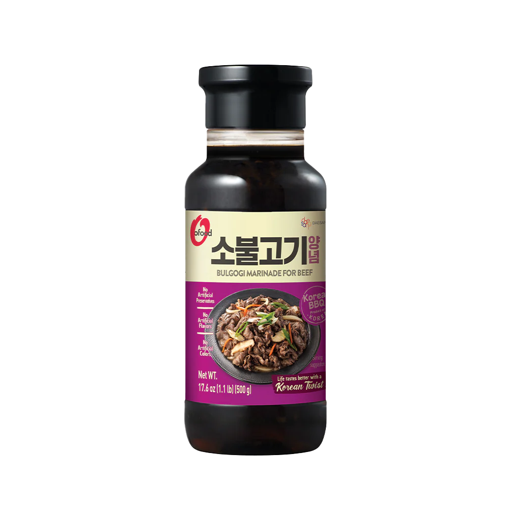 DAESANG O'FOOD Korean BBQ Beef Bulgogi Marinade 500g