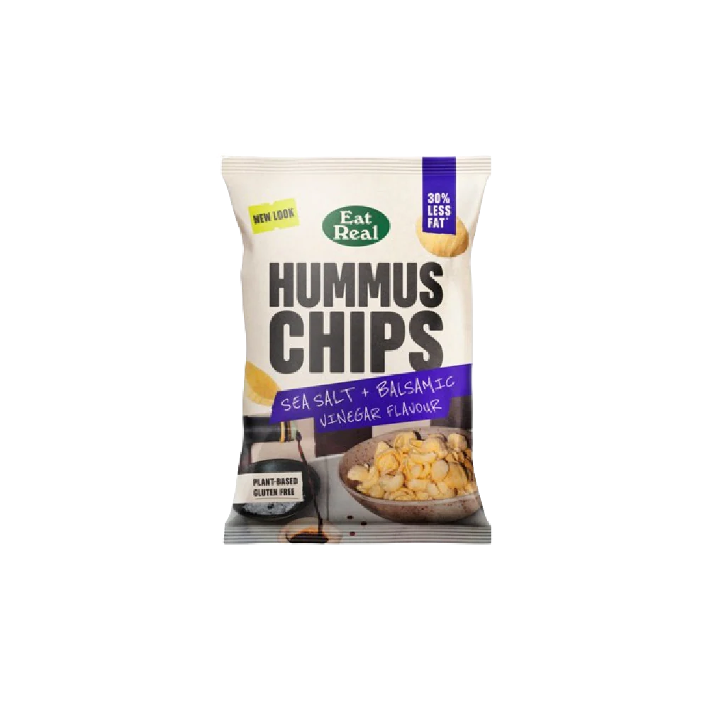 EAT REAL Hummus Chips Sea Salt & Balsamic Vinegar 110g