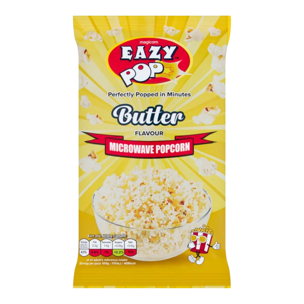 EAZY Pop Corn -Butter 85G (Case 16)