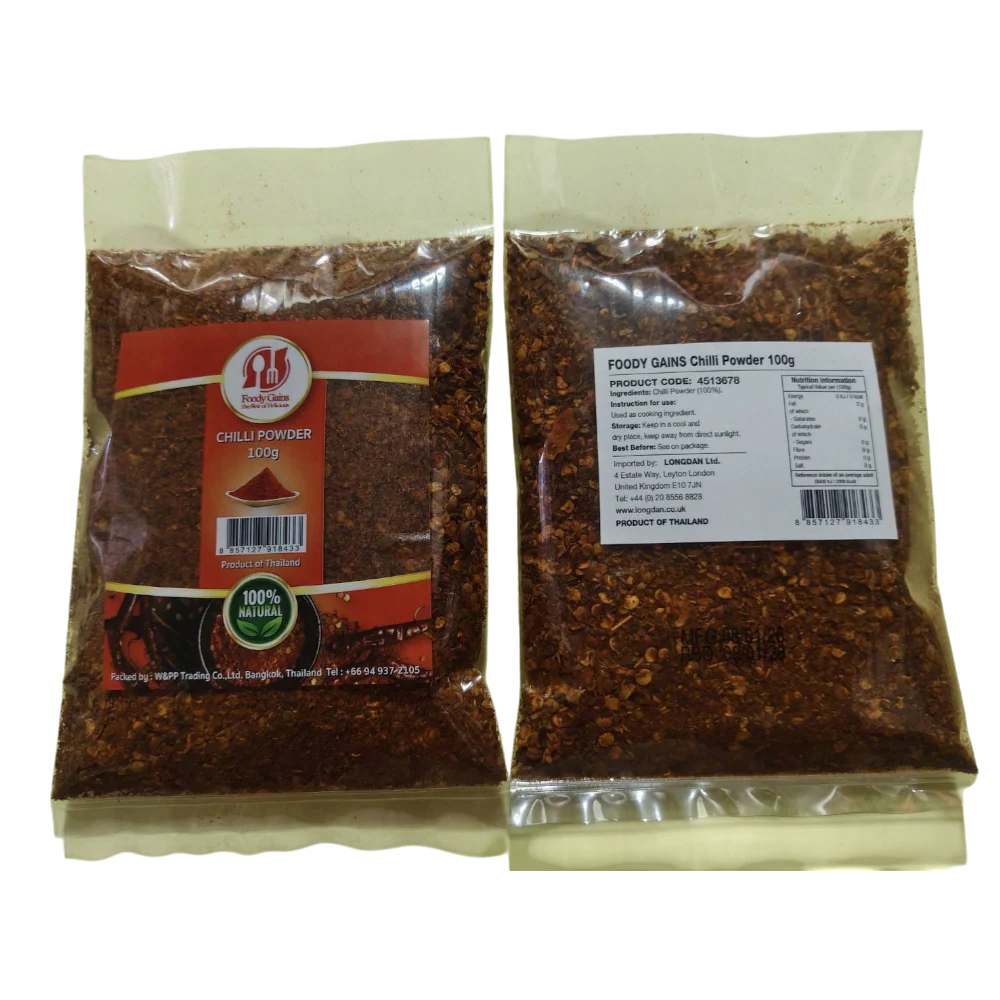 FOODY GAINS Chilli Powder 100g (Case 25)