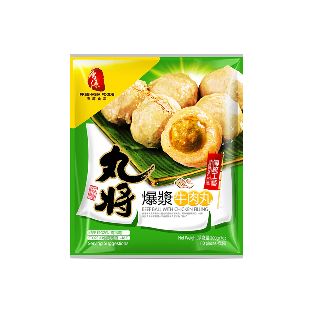 FRESHASIA WJ Beef Balls With Chicken Mince Filling 200g (Frozen)