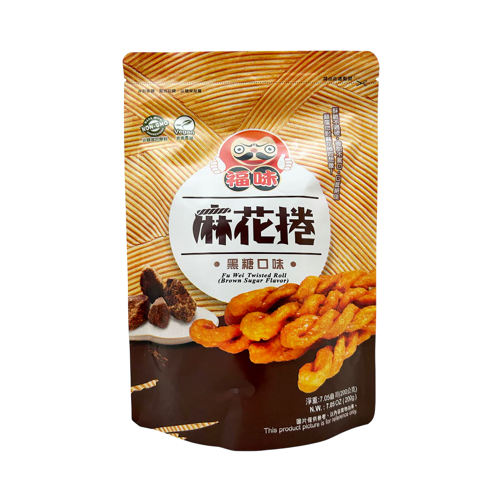 Fuwei - Handmade Twisted Dough Sticks (Brown Sugar) 200g
