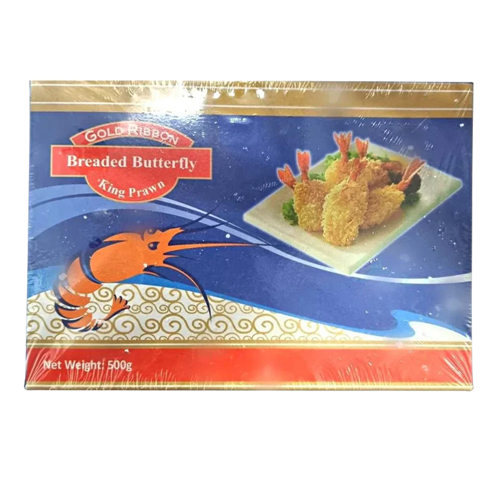 Gold Ribbon Breaded Butterfly King Prawn 500g (Frozen)
