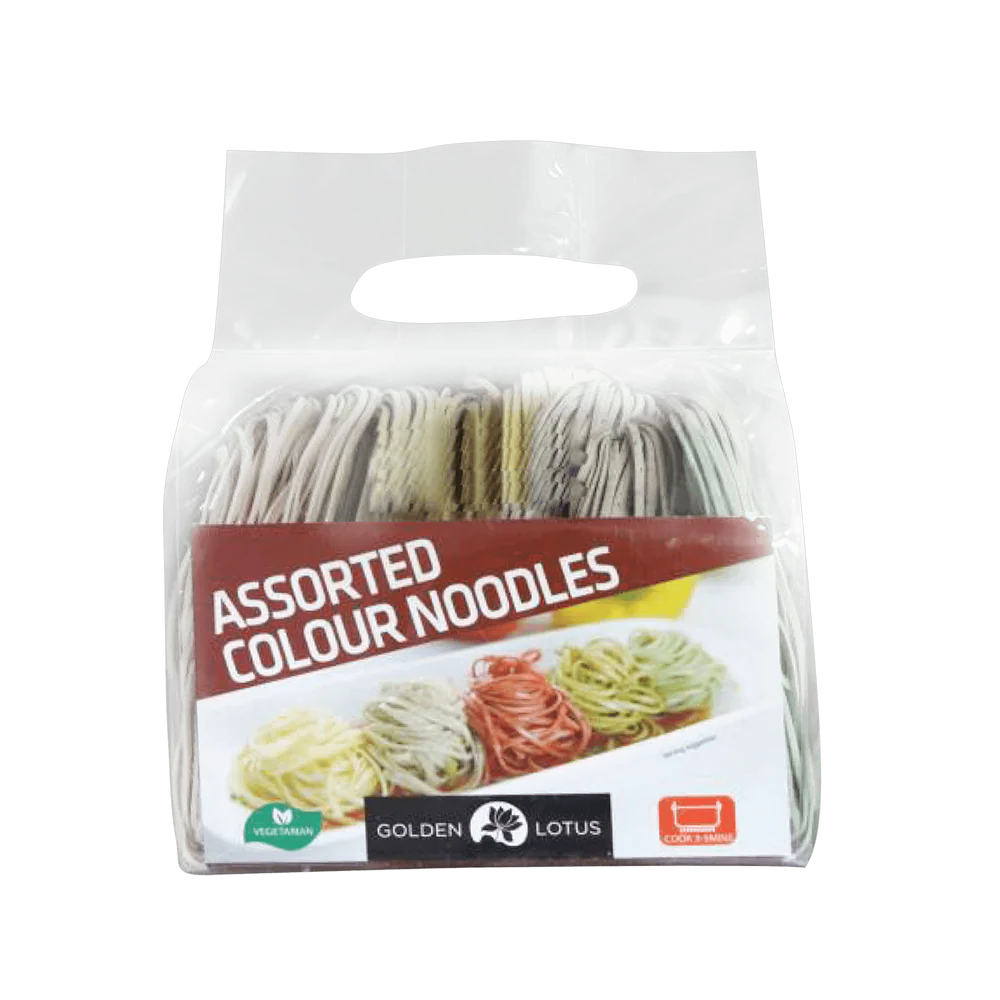 Golden Lotus Assorted Color Noodles 400G (Case 20)