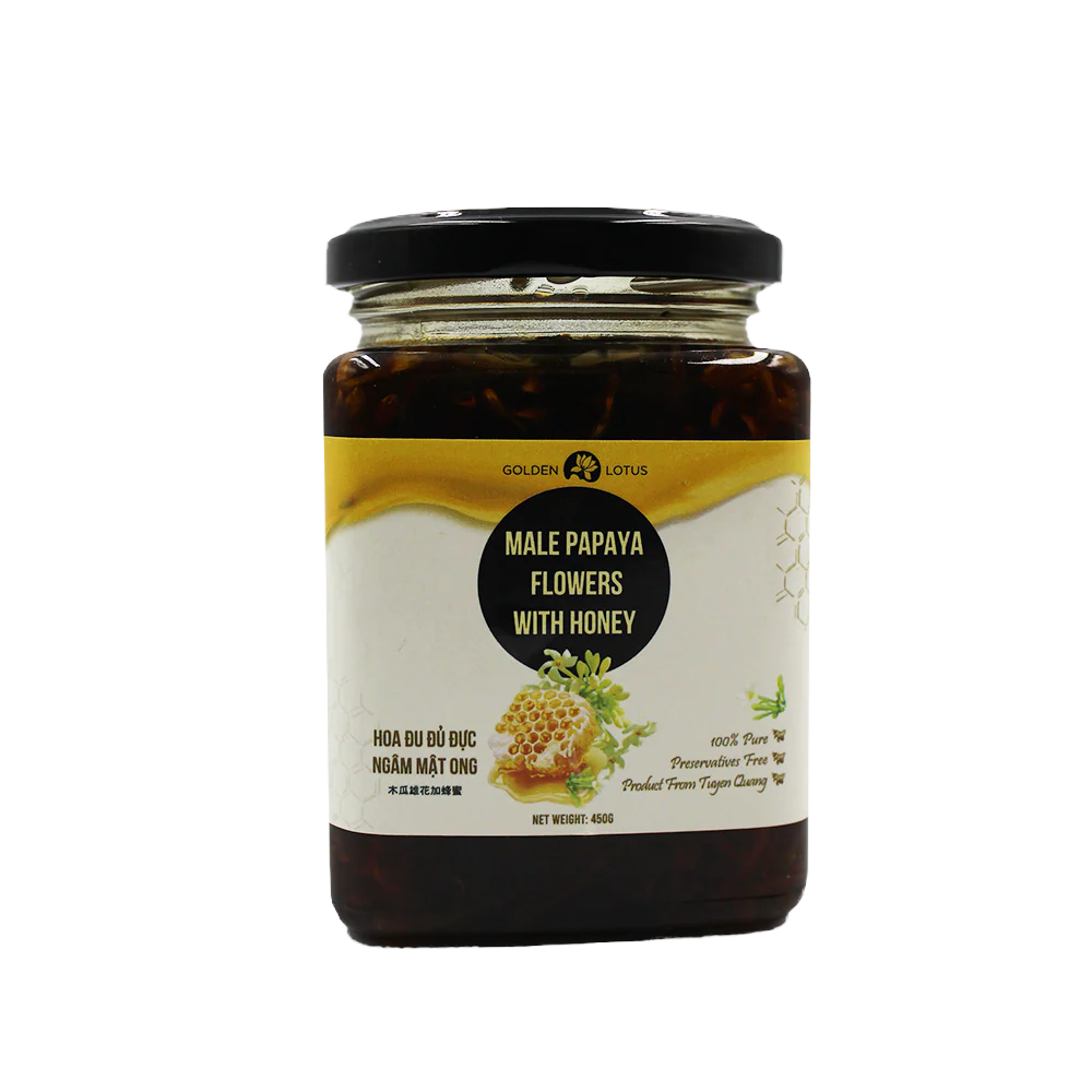 GOLDEN LOTUS Male Papaya Flowers With Honey 450g