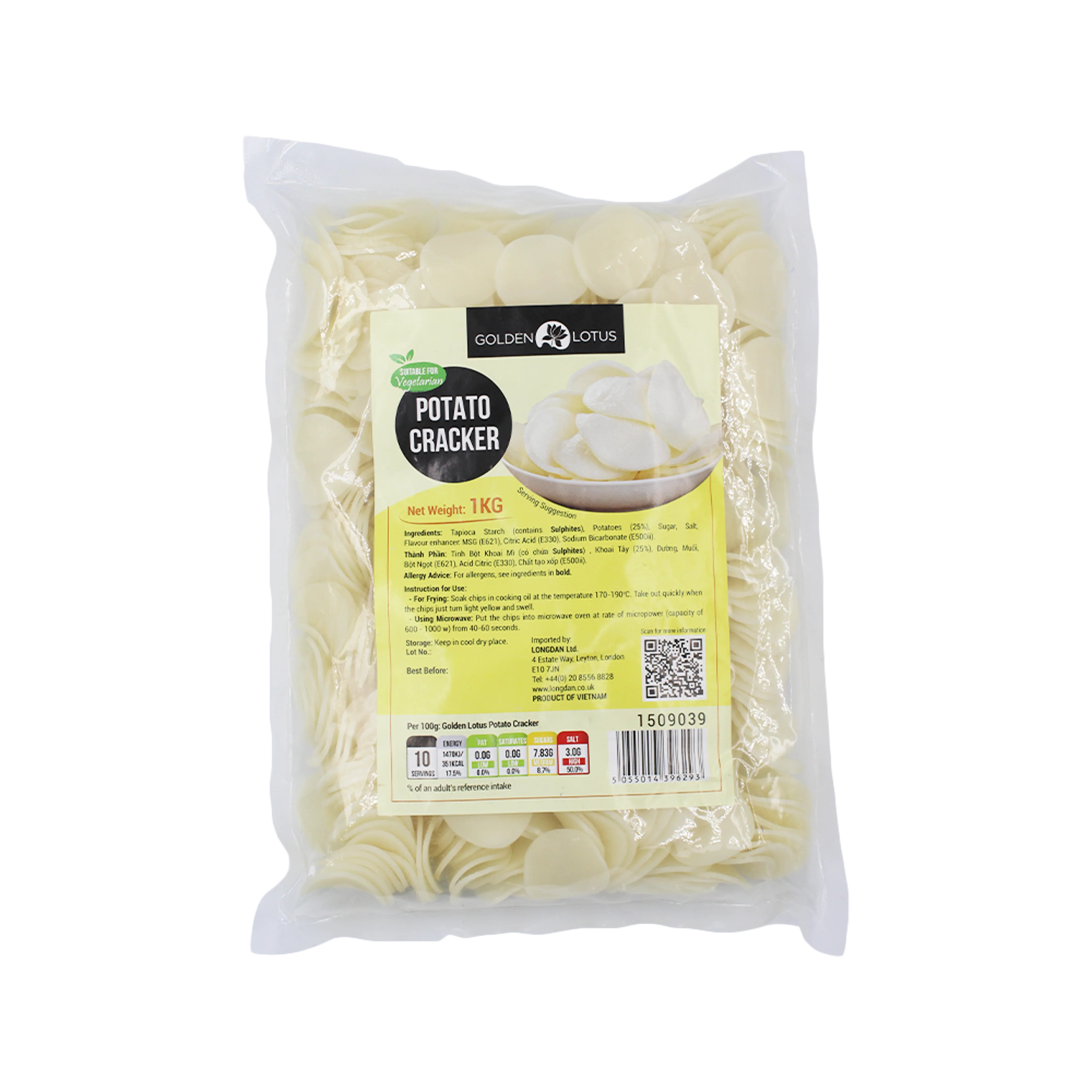 Golden Lotus Potato Cracker 1kg