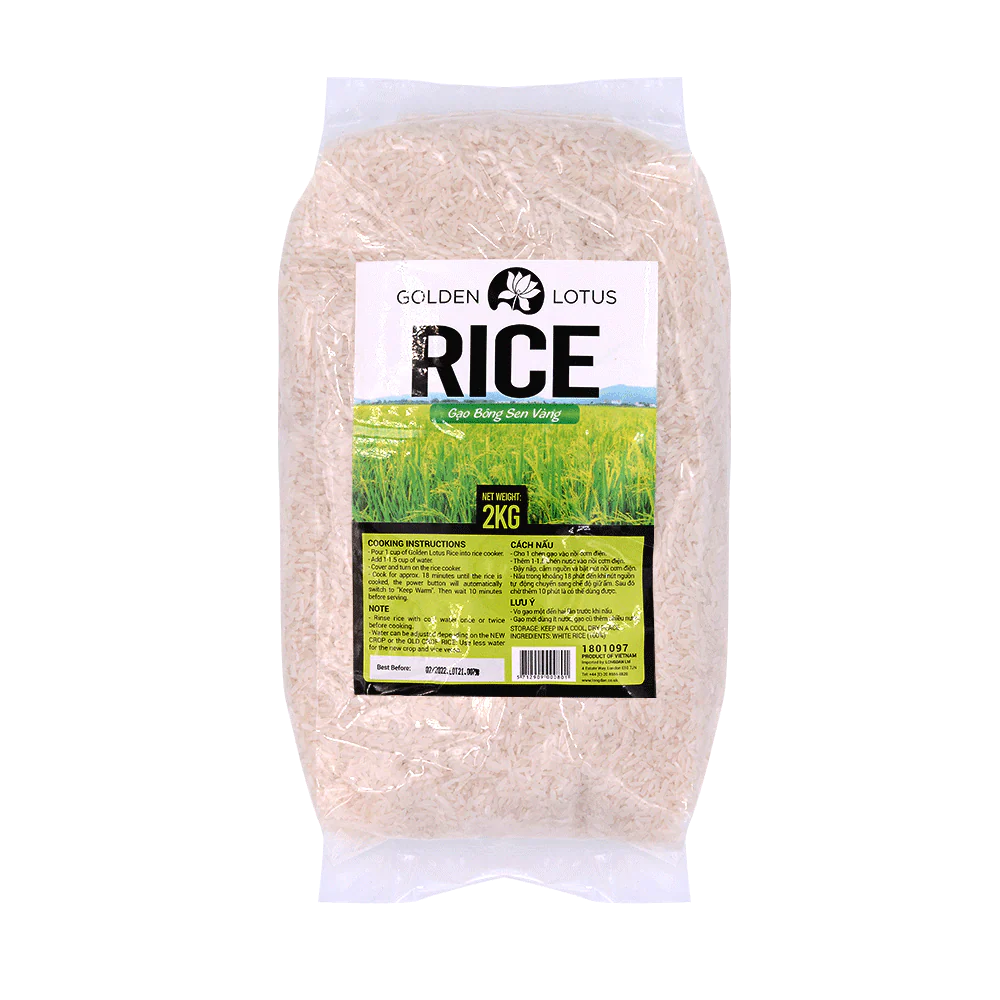 Golden Lotus Rice 2kg (Case 5)