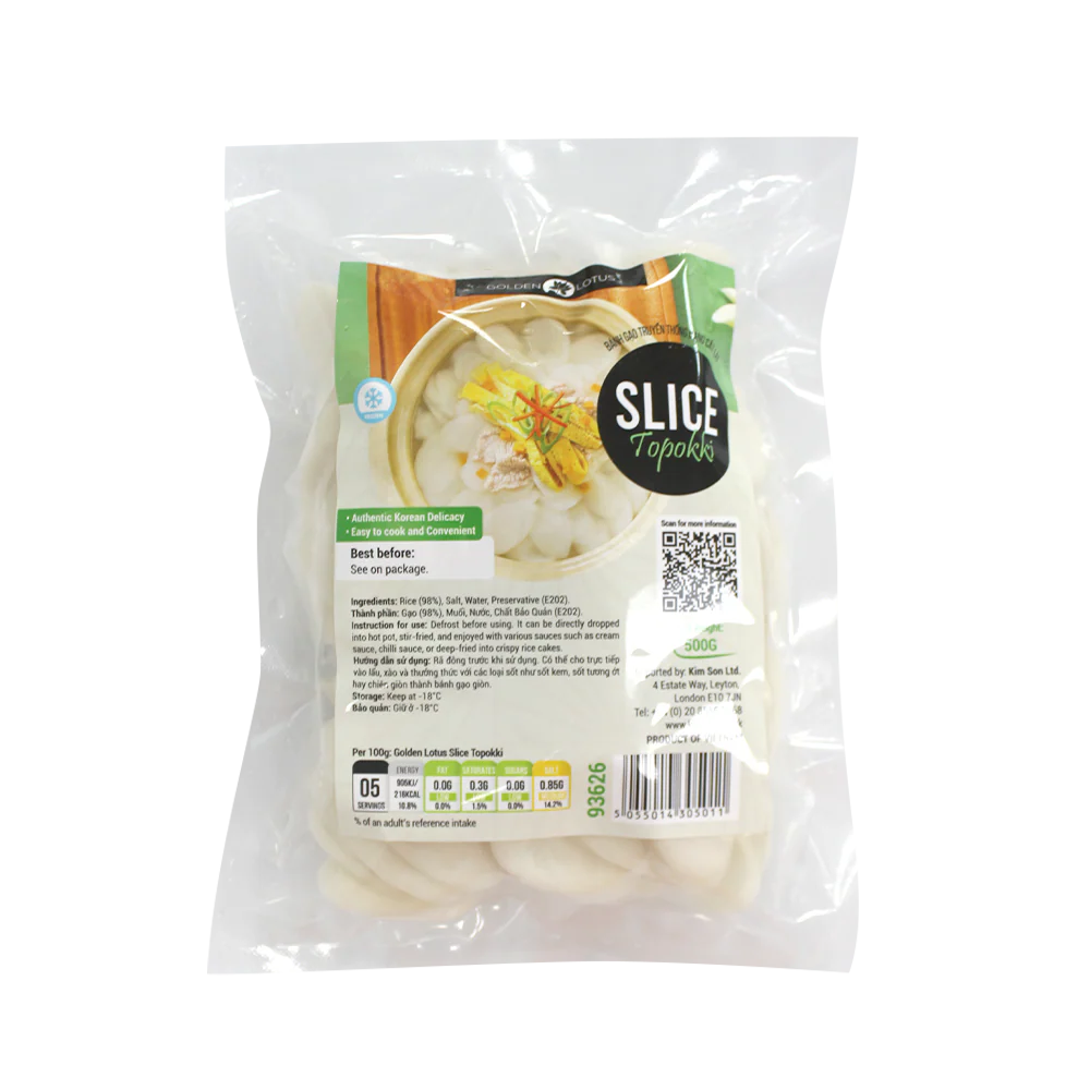 Golden Lotus Slice Topokki 500g (Frozen)
