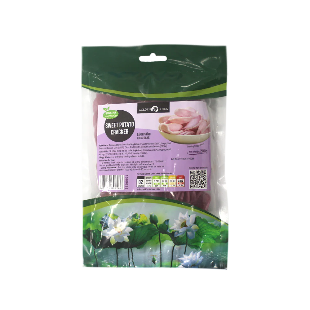Golden Lotus Sweet Potato Cracker 200g