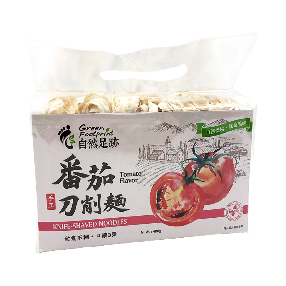 Green Footprint - Knife Shaved Noodles (Tomato Flavour) 400g