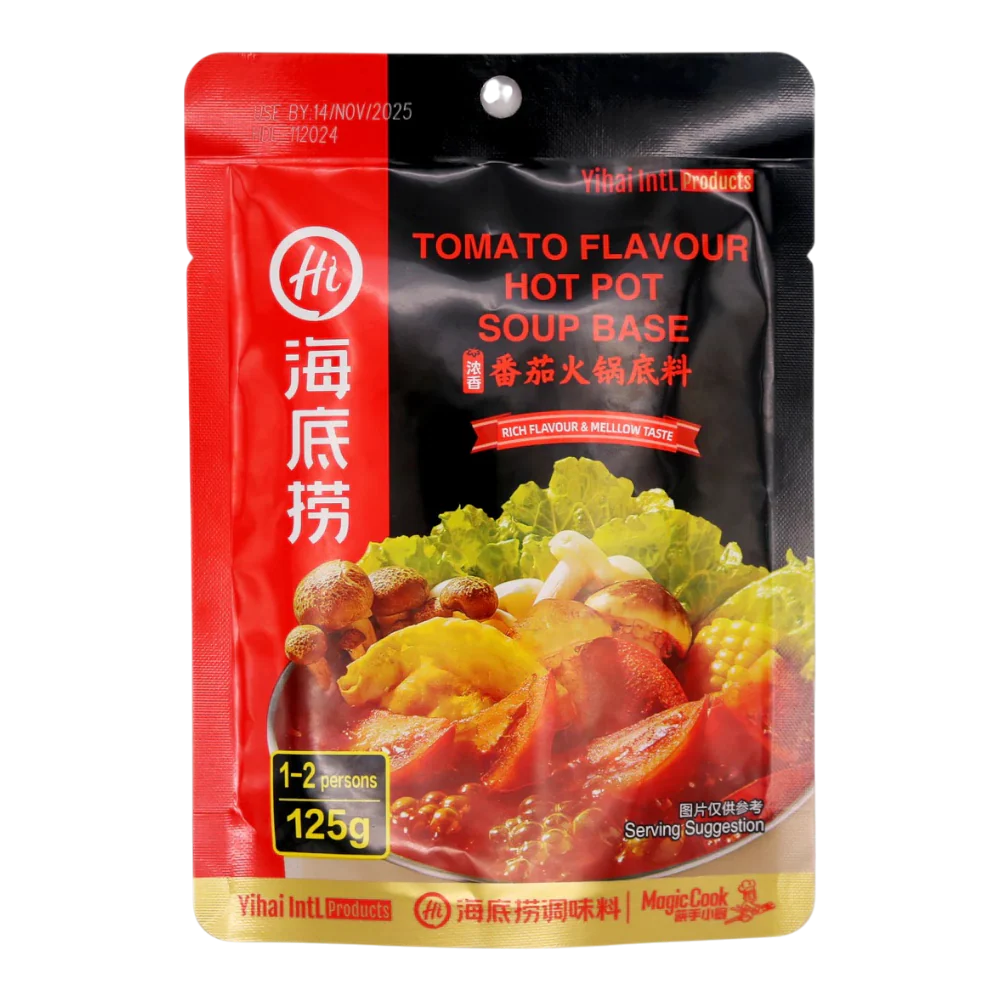HAIDILAO Hotpot Base - Tomato 125g (Case 40)