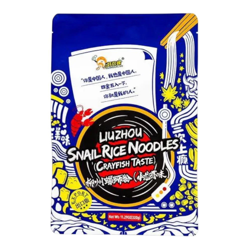 HAO HUAN LUO Liuzhou Snail Rice Noodles Crayfish Flavour 300g