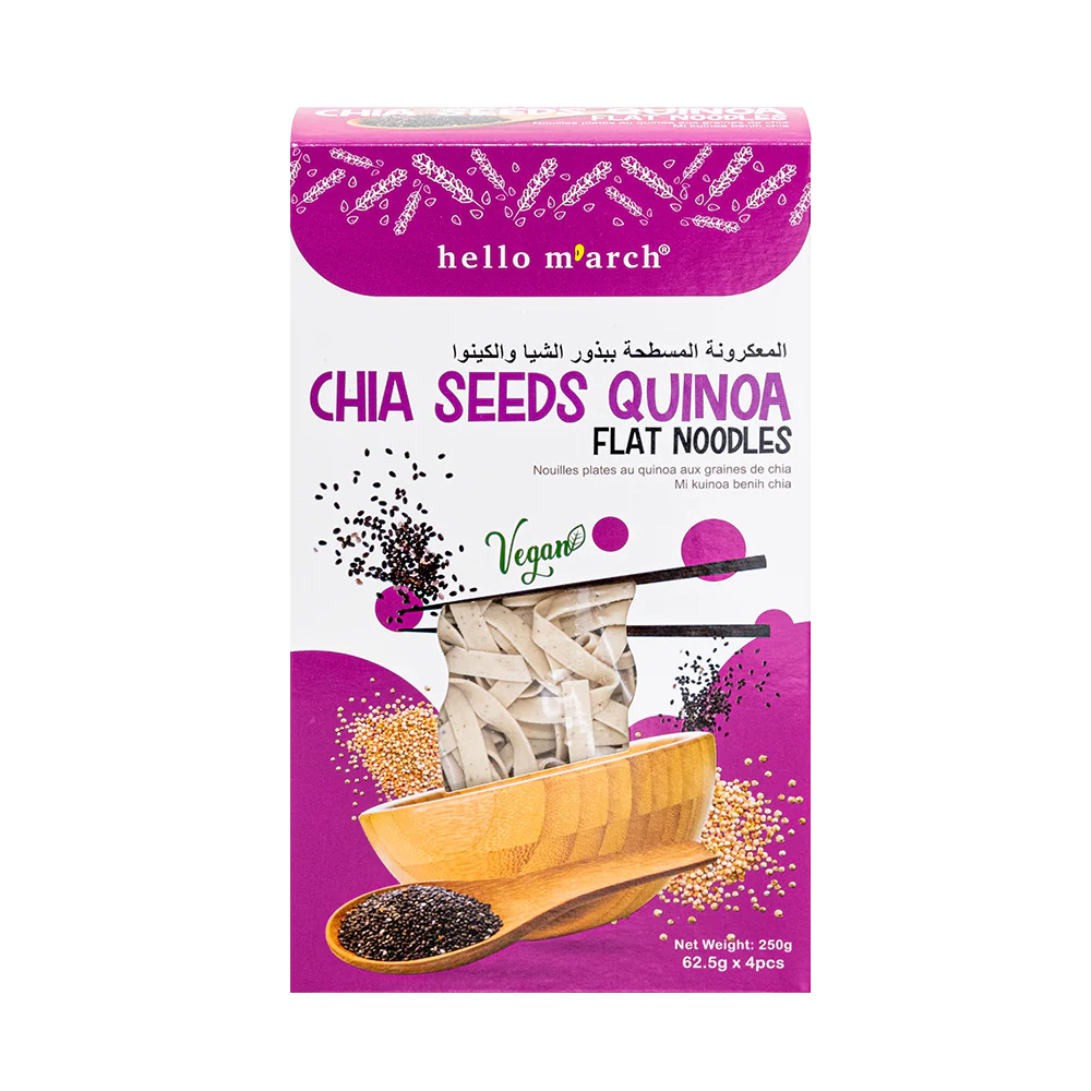 HELLO M'ARCH Chia Seeds Quinoa Flat Noodles 250g