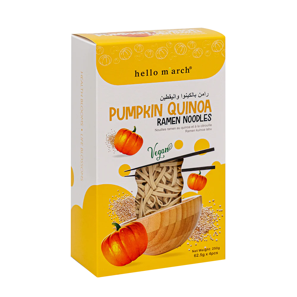 HELLO M'ARCH Pumpkin Quinoa Ramen Noodles 250g - Image 2