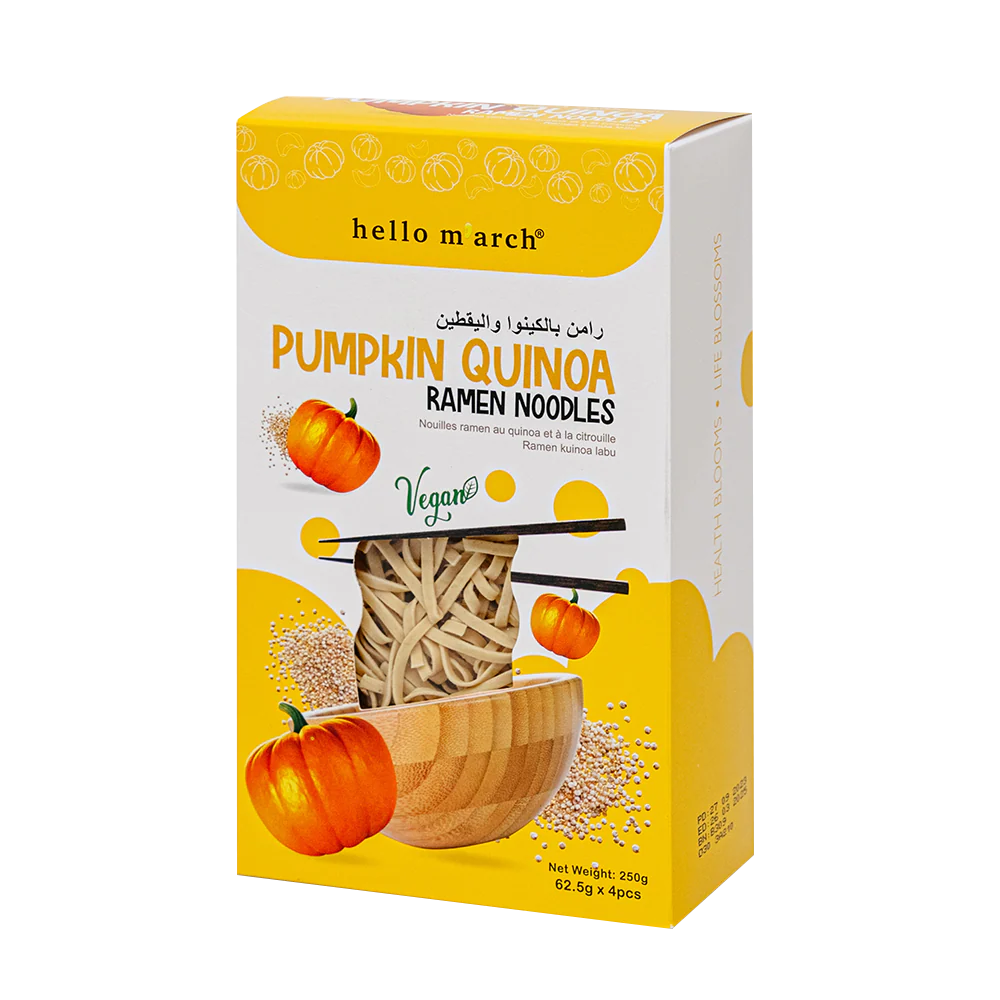 HELLO M'ARCH Pumpkin Quinoa Ramen Noodles 250g - Image 3