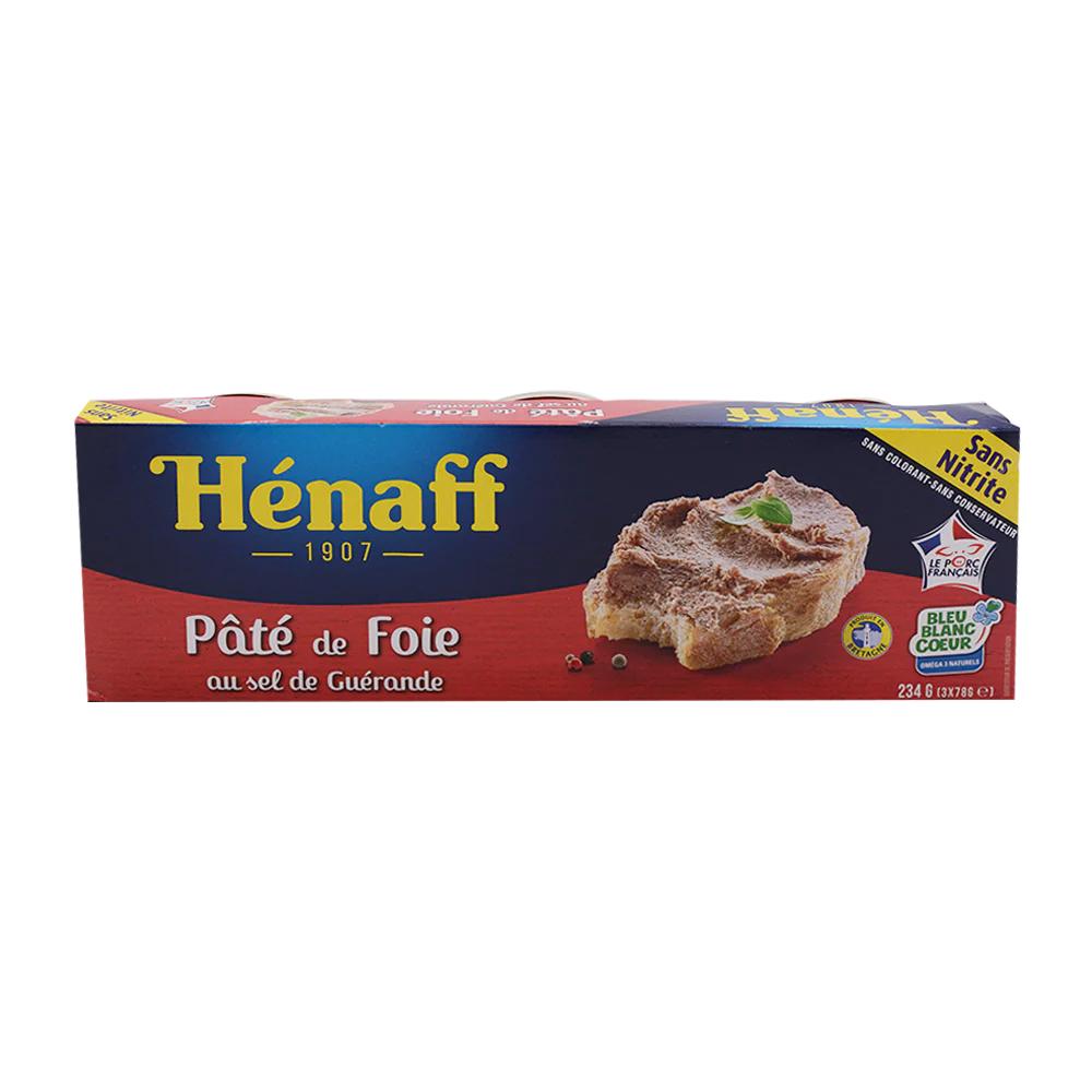 HENAFF Pate De Foie/ Pork Liver Pate (3 boxes — 78g)