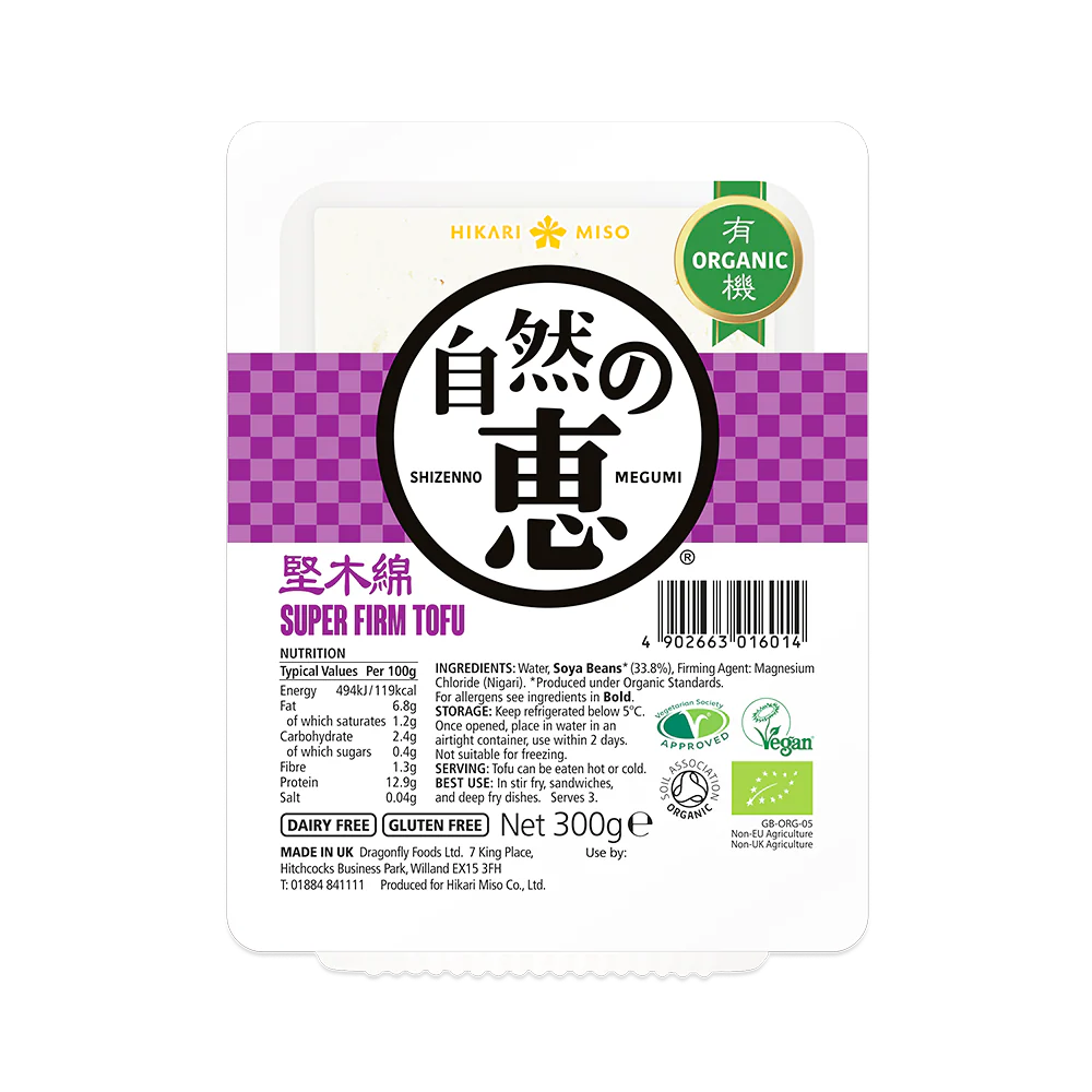 HIKARI MISO Shizenno Megumi Organic Tofu Super Firm 300G