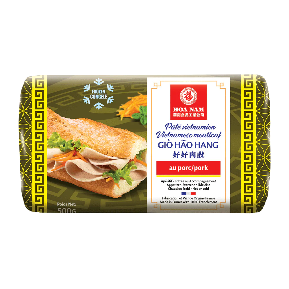 HOA NAM Pork Pate/ Gio Hao Hang 500g (Frozen)