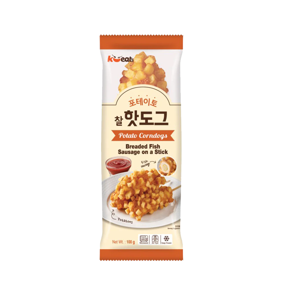 K EATS Crispy Corndogs-Potatoe (Fish Sausage) 100g (Frozen)