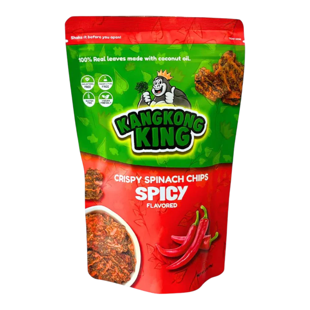 KANGKONG KING Crispy Spinach Chips - Spicy Flv 60g