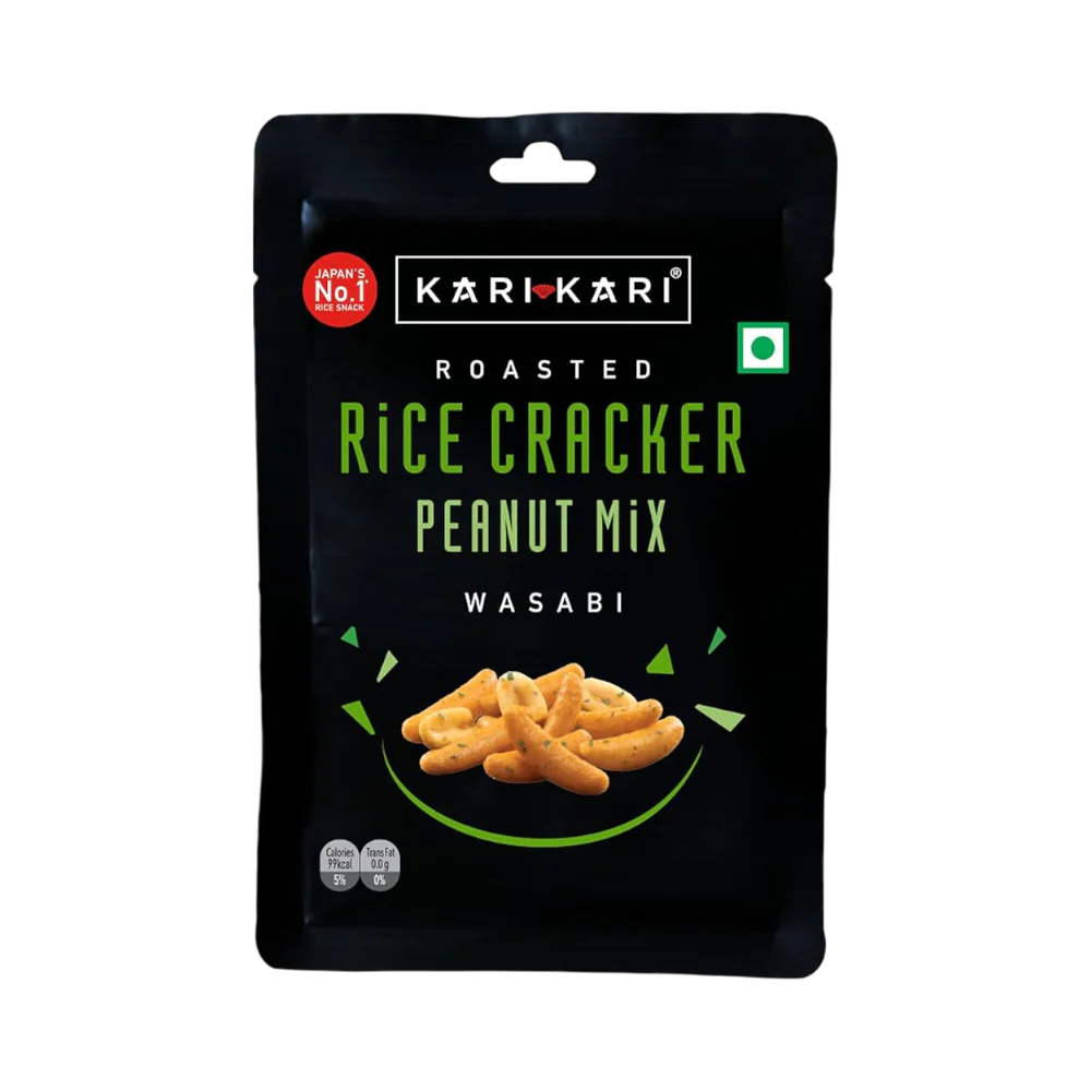 KARI KARI Rice Crackers & Peanuts Wasabi 20g