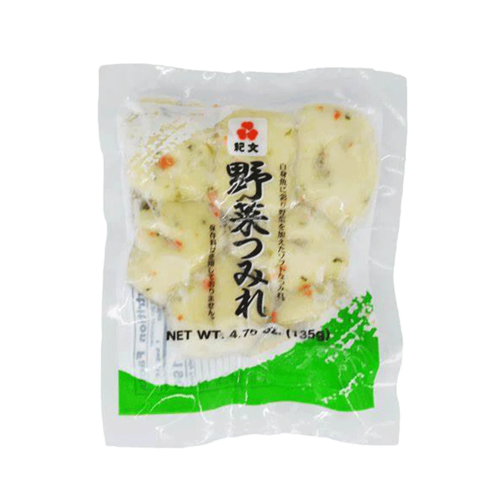 KIBUN Yasai Tsumire (Vegetable Fish Cake) 135g (Frozen)