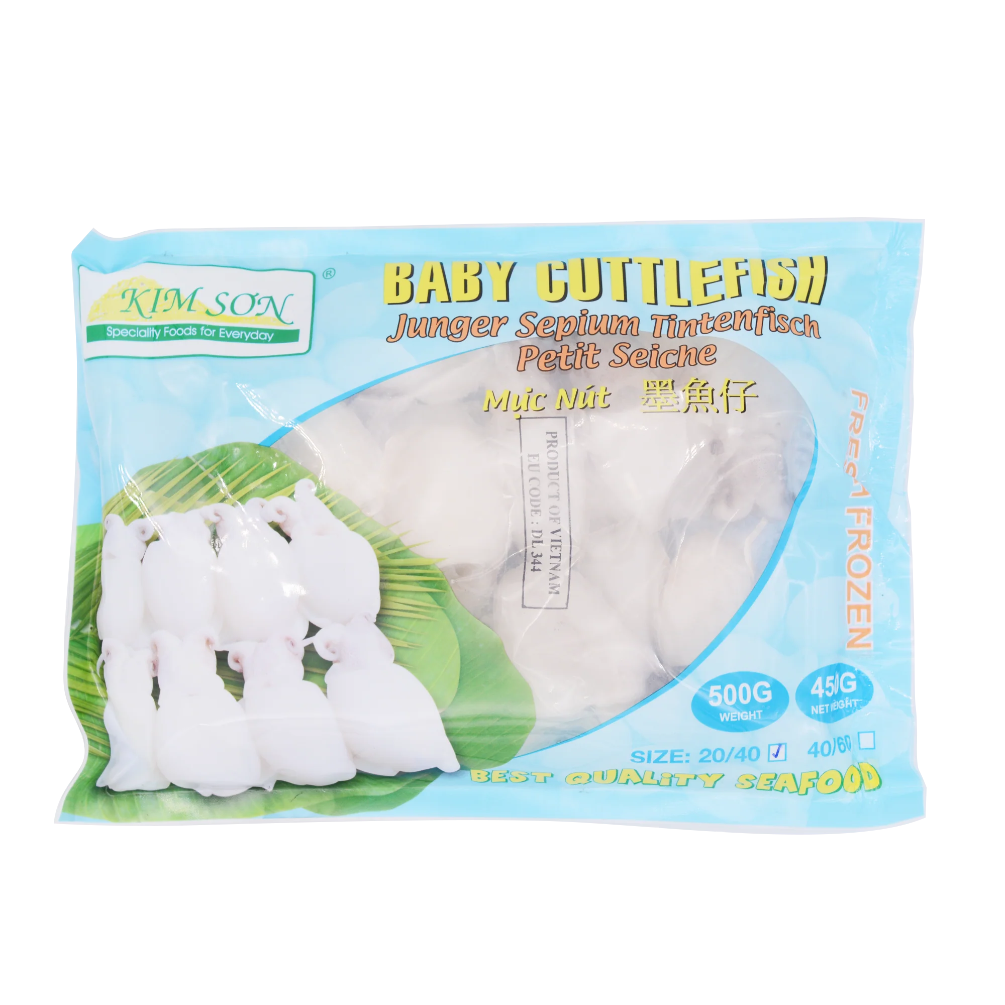 Kim Son Baby Cuttlefish 40/60 500g (Frozen)