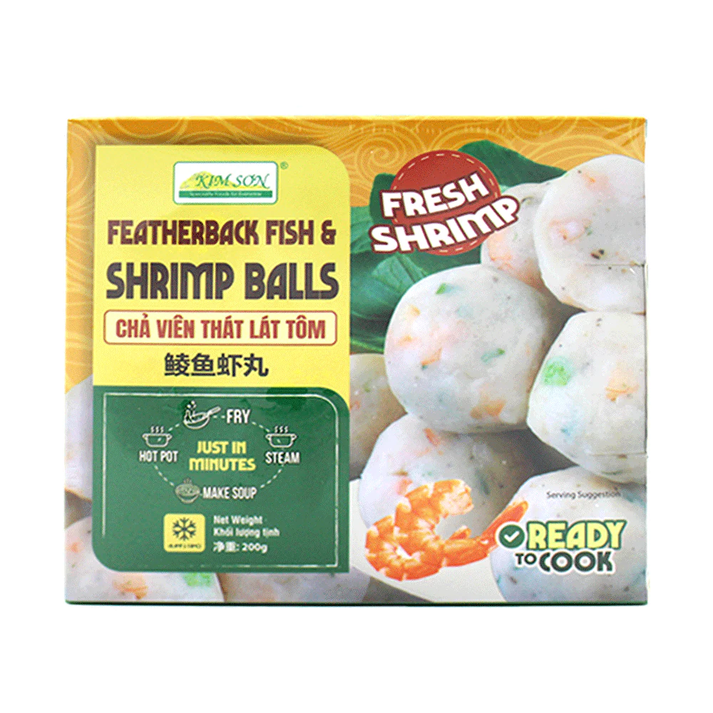 Kim Son Featherback Fish And Shrimp Balls 200G (Frozen)