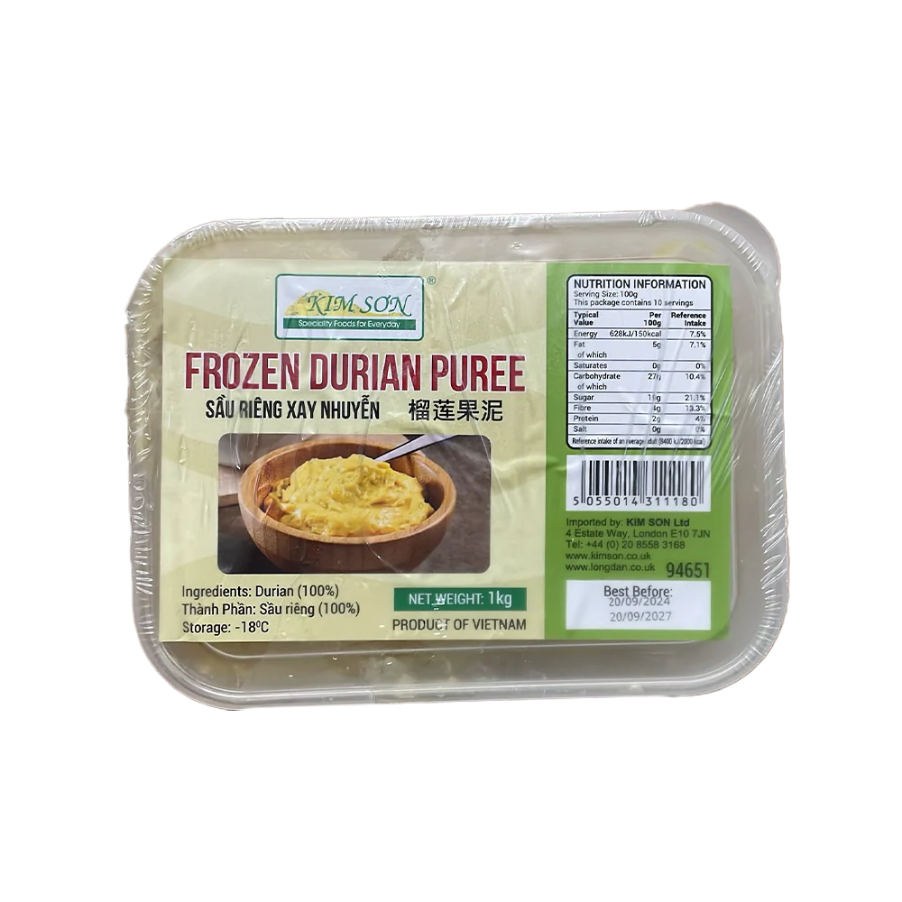 Kim Son Frozen Durian Puree 1kg (Frozen)