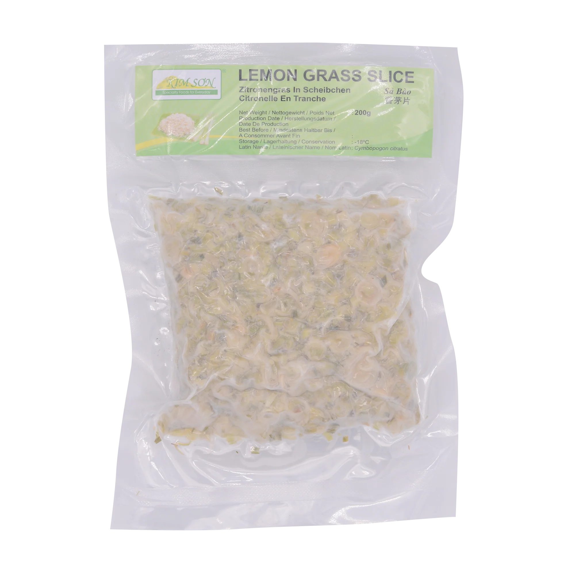 Kim Son Lemon Grass Slice 200g (Frozen)