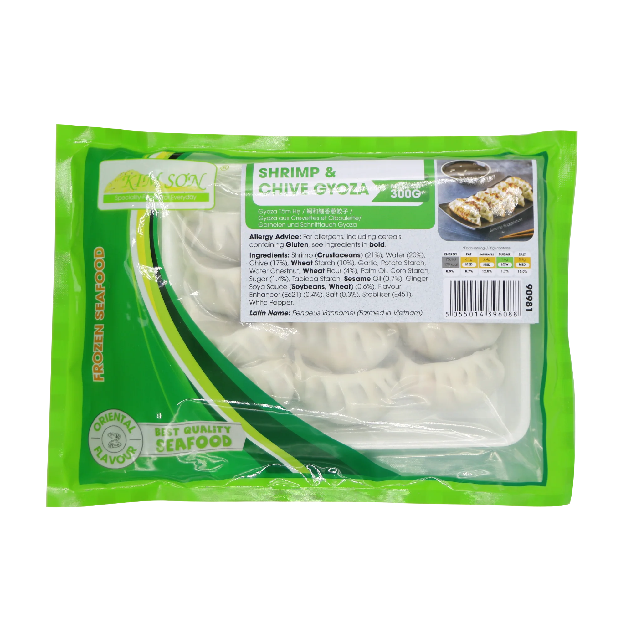 Kim Son Shrimp & Chive Gyoza 300g (Frozen)